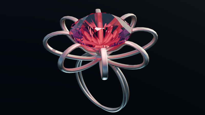 Кільце 3D Модель .c4d .max .obj .3ds .fbx .stl .blend 