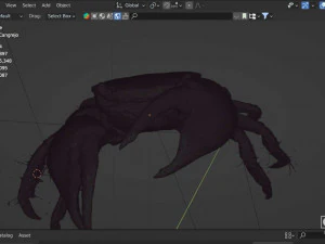 Realistic Sea Crab 3D Model