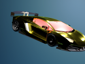 GOLDEN LAMBORGHINNI Model 3D