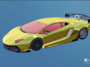 GOLDEN LAMBORGHINNI Model 3D
