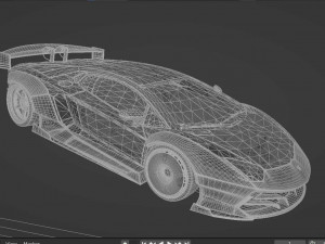 GOLDEN LAMBORGHINNI Model 3D