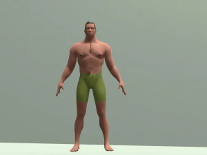 European Caucasian Men 3D Model