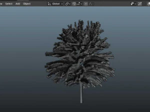 Maple Tree with green leaves 3D Model