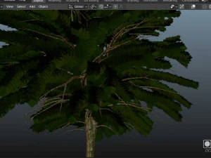 Maple Tree with green leaves 3D Model