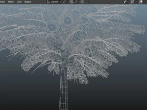 Maple Tree with green leaves 3D Model