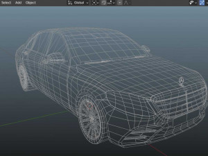 Mercedes Benz S class 3D Model