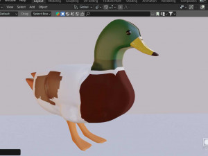 Free Duck made with Blender 3D Model