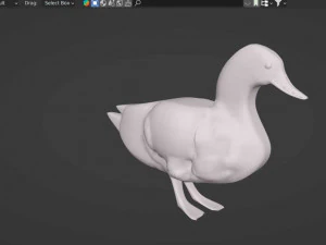 Free Duck made with Blender 3D Model