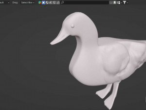 Free Duck made with Blender 3D Model