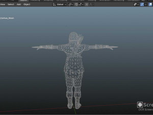 Female archer Blender Model Game ready Modèle 3D