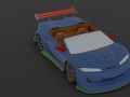 Cool tunning convertible car 3D Model