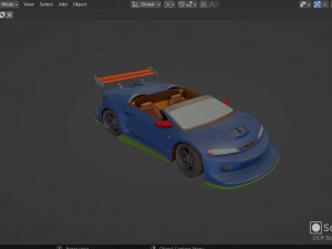 Cool tunning convertible car Modelo 3D