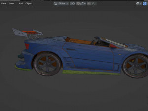 Cool tunning convertible car Modelo 3D