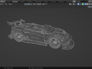 Cool tunning convertible car Modelo 3D