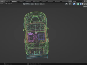 Cool tunning convertible car 3D Model