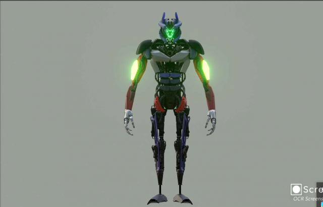 Sci-fi Humanoid Robot Modelo 3D .c4d .max .obj .3ds .fbx .stl .blend 