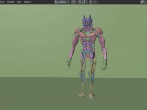 Sci-fi Humanoid Robot Modelo 3D