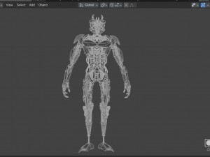 Sci-fi Humanoid Robot Modelo 3D