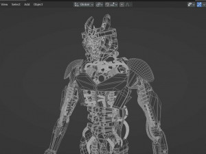 Sci-fi Humanoid Robot Modelo 3D