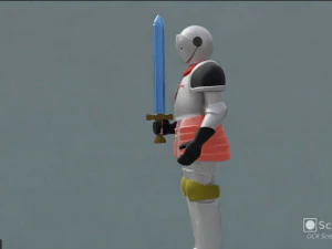 Knight templar- game ready 3D Model