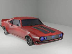 LowPoly Old Camaro 3D Model