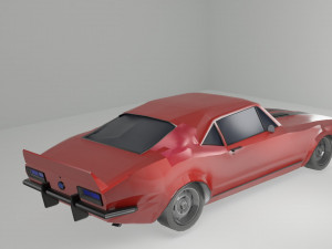 LowPoly Old Camaro 3D-Modell