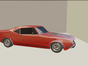 LowPoly Old Camaro 3D-Modell
