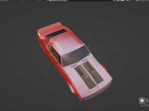 LowPoly Old Camaro 3D-Modell