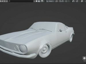 LowPoly Old Camaro 3D-Modell