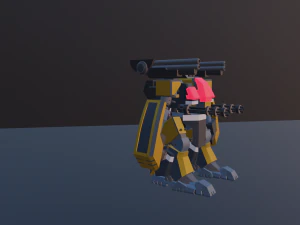 GameReady War Robot 3D Model