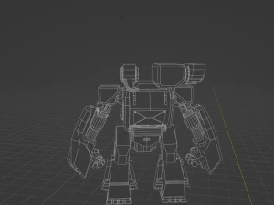 GameReady War Robot 3D Model