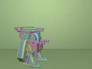 GameReady War Robot Model 3D