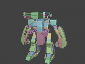 GameReady War Robot Model 3D