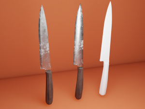 Knife game ready model 3D 模型