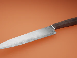 Knife game ready model 3D Model