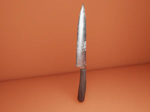 Knife game ready model 3D Model