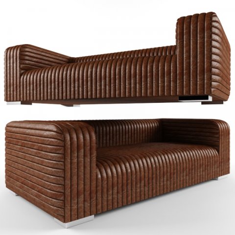Sofa 3 Seater Malibu 226cm 3D Model .c4d .max .obj .3ds .fbx .stl .blend 