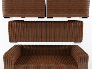 Sofa 3 Seater Malibu 226cm 3D Model