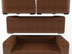 Sofa 3 Seater Malibu 226cm 3D Model