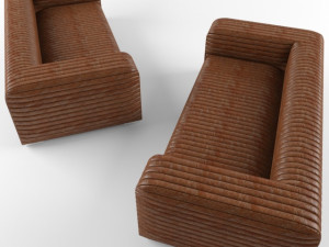 Sofa 3 Seater Malibu 226cm 3D Model