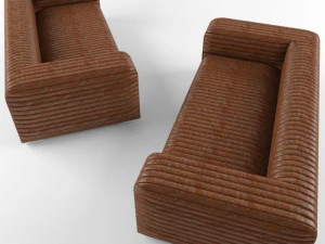 Sofa 3 Seater Malibu 226cm 3D Model