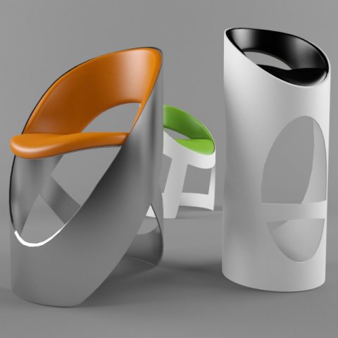 Martz Edition Original Chairs 3D Model .c4d .max .obj .3ds .fbx .stl .blend 