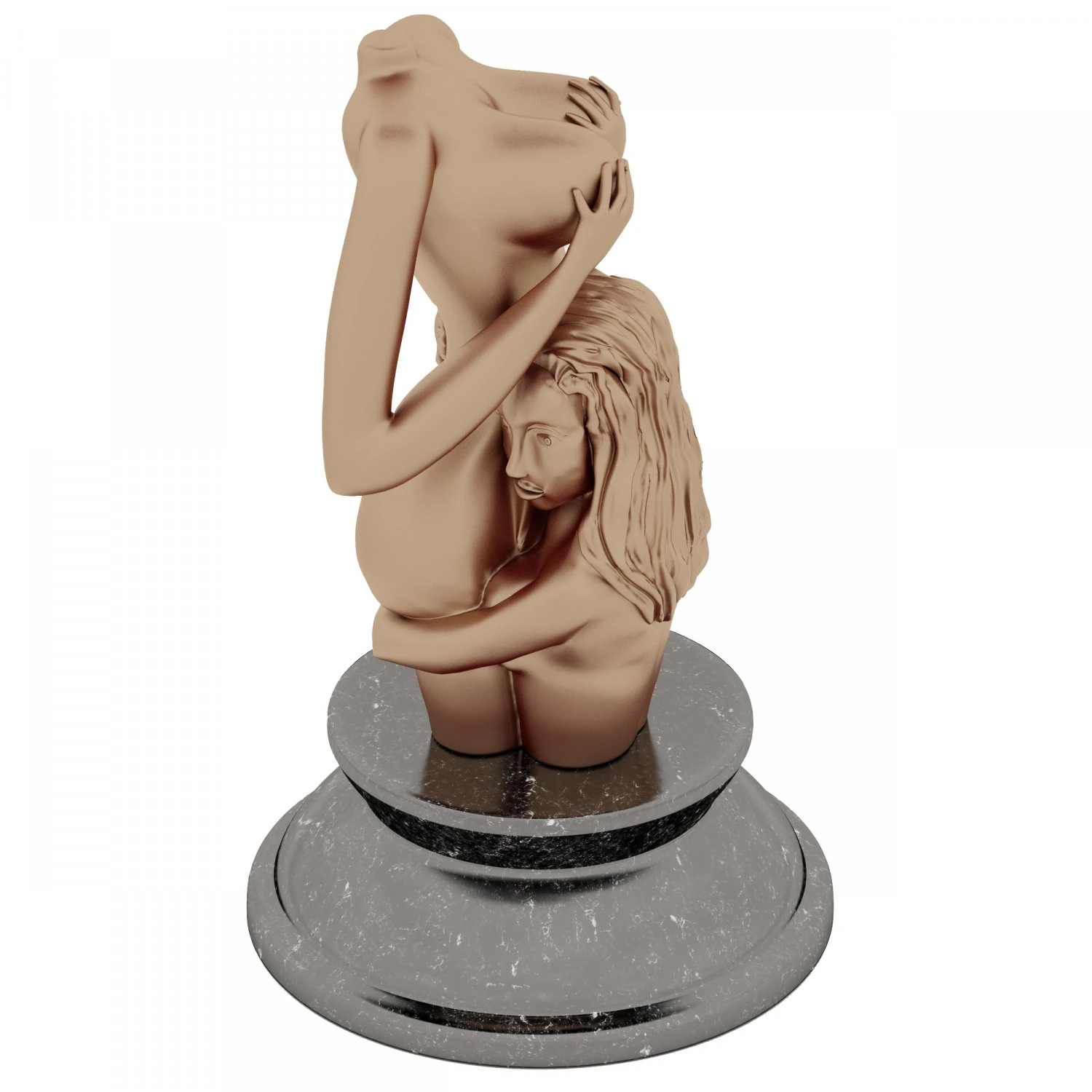 BronzefigurineCloseness 3D Model .c4d .max .obj .3ds .fbx .stl .blend 