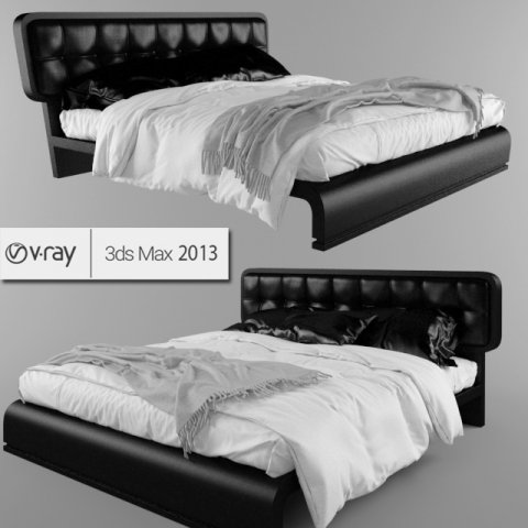 Bed Benedetti mobili Wadi letto 3D Model .c4d .max .obj .3ds .fbx .stl .blend