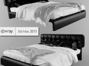 Bed Benedetti mobili Wadi letto 3D 모델