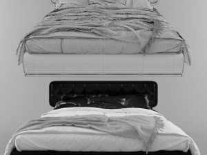 Bed Benedetti mobili Wadi letto 3D Model