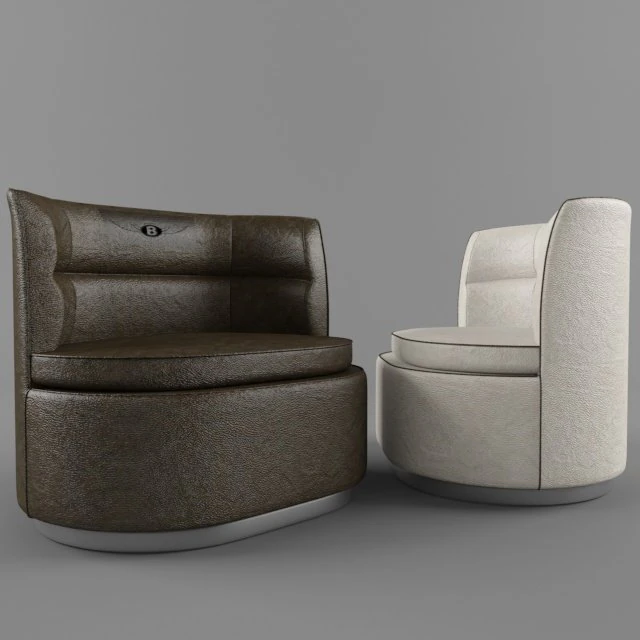 Duke Armchair Bentley Home 3D Model .c4d .max .obj .3ds .fbx .stl .blend 
