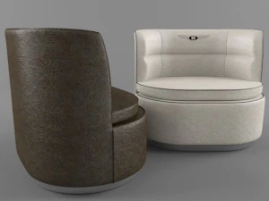 Duke Armchair Bentley Home 3D Model