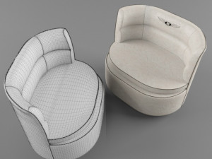 Duke Armchair Bentley Home 3D 모델