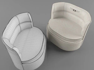 Duke Armchair Bentley Home 3D Model